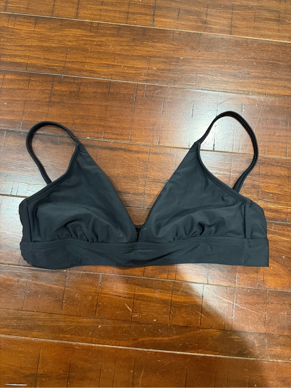 Black Wireless Triangle bikini top